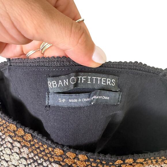 Urban Outfitters UO Dreamweaver Brown Cream Plaid Stretch Cropped Cami Top - Picture 9 of 11